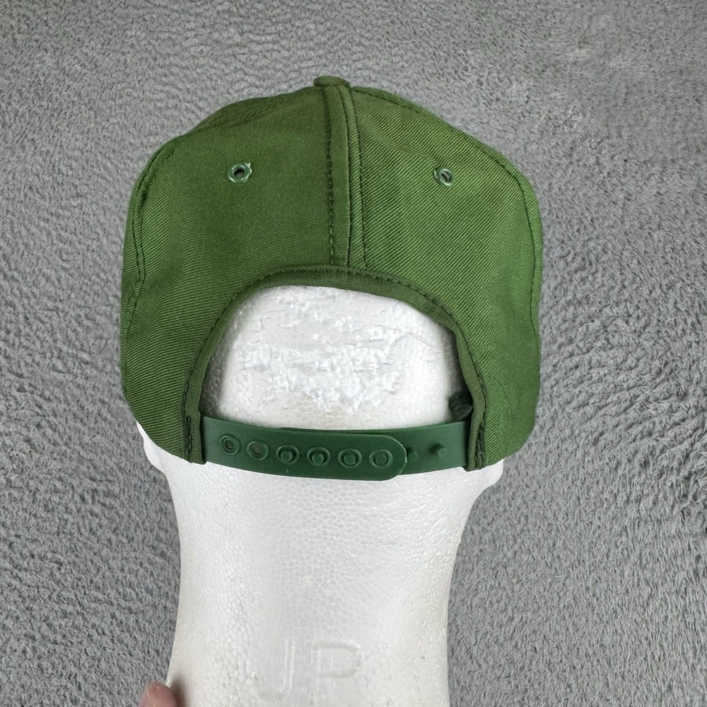 VINTAGE John Deere Patch Trucker Snapback Hat Green Louisville Mfg USA 1970s - Picture 5 of 9